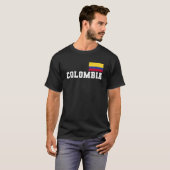 Colombia Clean Small Flag Patria Country Support S T-shirt (Voorkant volledig)