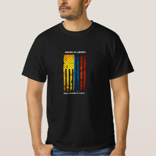 Colombia, Colombiaanse Amerikaan, gekweekt, vlag,  T-shirt