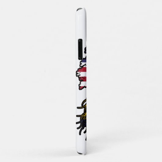 Colombia Colombiaanse Amerikaanse vlag Case-Mate iPhone Case (Achterkant/rechts)