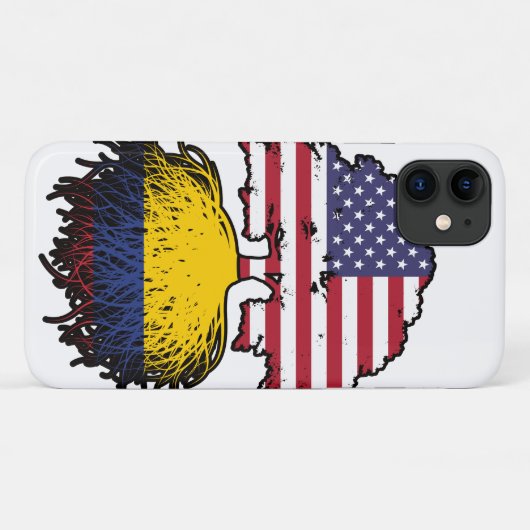 Colombia Colombiaanse Amerikaanse vlag Case-Mate iPhone Case (Achterkant (horizontaal))