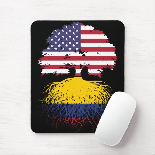 Colombia Colombiaanse Amerikaanse vlag Muismat (Met muis)