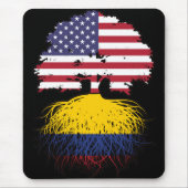 Colombia Colombiaanse Amerikaanse vlag Muismat (Voorkant)