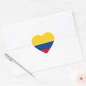 Colombia/Colombiaanse hartvlag Hart Sticker (Envelop)