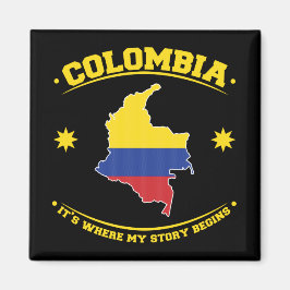 Colombia Colombiaanse Vlag Erfgoed Trots Magneet