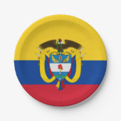 Colombia, Colombiaanse vlag feest, verjaardag / sp Papieren Bordje (Voorkant)