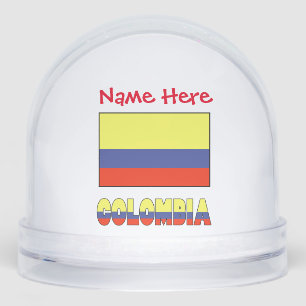 Colombia Colombiaanse Vlag Rood Personalisatie Sneeuwbol