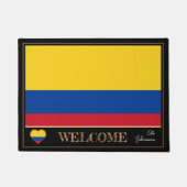 Colombia & Colombiaanse vlag /sport Welkom Deurmat (Voorkant)