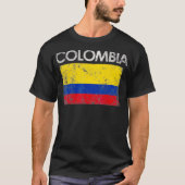  Colombia: Colombiaanse vlaggepride Gift T-shirt (Voorkant)