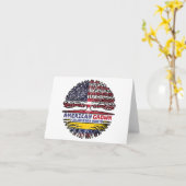 Colombia Colombiaanse VS Verenigde Staten Verenigd Kaart (Gele Bloem)