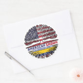 Colombia Colombiaanse VS Verenigde Staten Verenigd Ronde Sticker (Envelop)