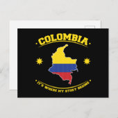 Colombia Colombian Flag Heritage Pride Briefkaart (Voorkant / Achterkant)