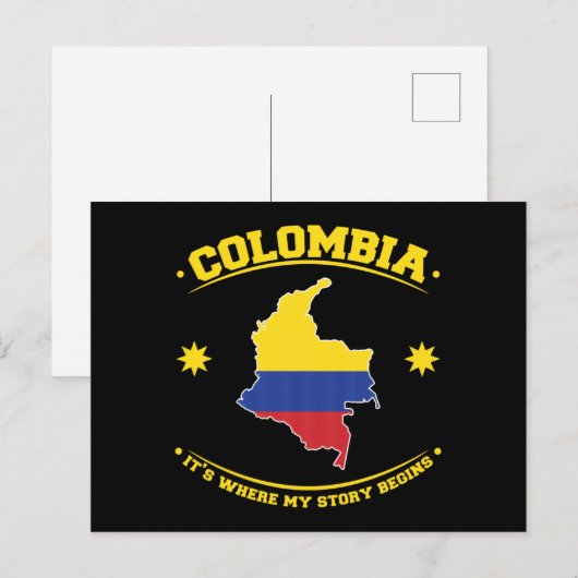 Colombia Colombian Flag Heritage Pride Briefkaart (Voorkant / Achterkant)