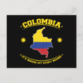 Colombia Colombian Flag Heritage Pride Briefkaart (Voorkant)