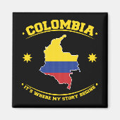 Colombia Colombian Flag Heritage Pride Magneet (Voorkant)