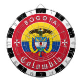 Colombia Dartboard, Colombiaanse Vlag darts / spel Dartbord (Voorkant)