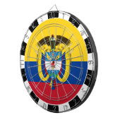 Colombia Dartboard, spelbord, Colombiaanse vlag Dartbord (Voorkant Rechts)