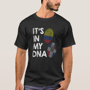 Colombia Dominicaner in mijn DNA Colombiaans erfgo T-shirt