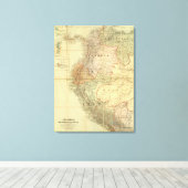 Colombia, Ecuador, Peru, Panama 3 Canvas Afdruk (Insitu (Houten vloer))