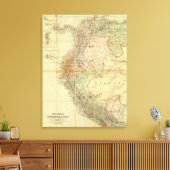 Colombia, Ecuador, Peru, Panama 3 Canvas Afdruk (Insitu (Woonkamer))