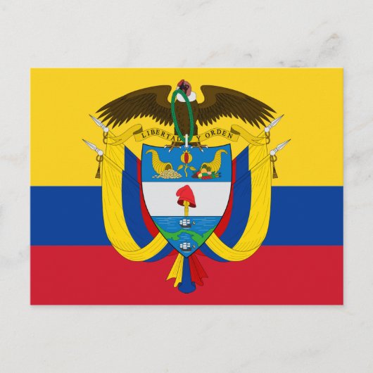 colombia embleem briefkaart (Voorkant)