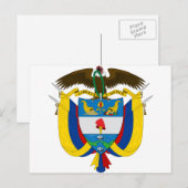 colombia embleem briefkaart (Voorkant / Achterkant)