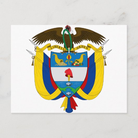 colombia embleem briefkaart (Voorkant)