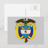 colombia embleem briefkaart (Voorkant / Achterkant)