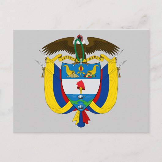 colombia embleem briefkaart (Voorkant)