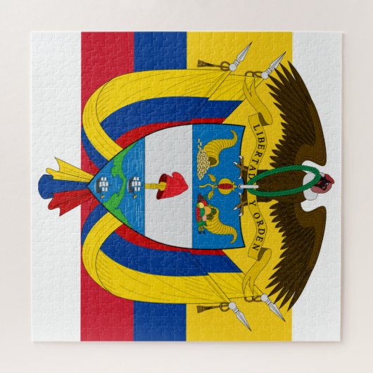 colombia embleem legpuzzel (Horizontaal)