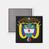 colombia embleem magneet (Voorkant / Achterkant)