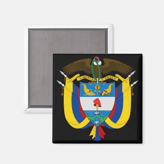 colombia embleem magneet (Voorkant / Achterkant)