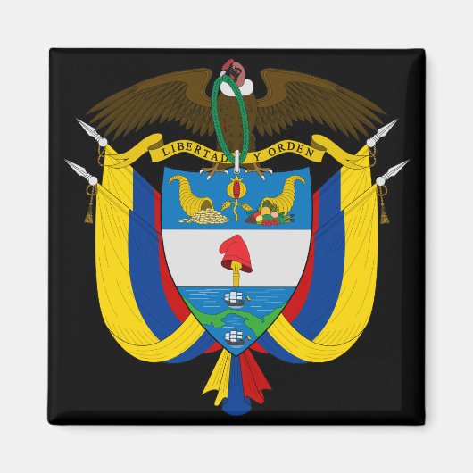 colombia embleem magneet (Voorkant)