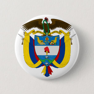 colombia embleem ronde button 5,7 cm