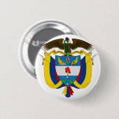 colombia embleem ronde button 5,7 cm (Voorkant /achterkant)