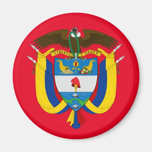colombia emblem magnet (Voorkant)
