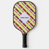 Colombia en Colombiaanse vlag met Jouw naam Pickleball Paddle (Voorkant)