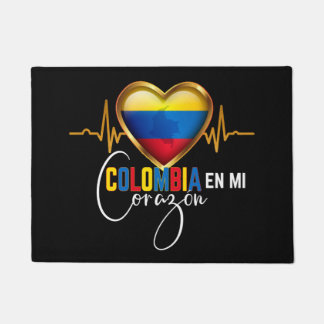 Colombia en mi Corazon Colombiaanse Pride Deurmat