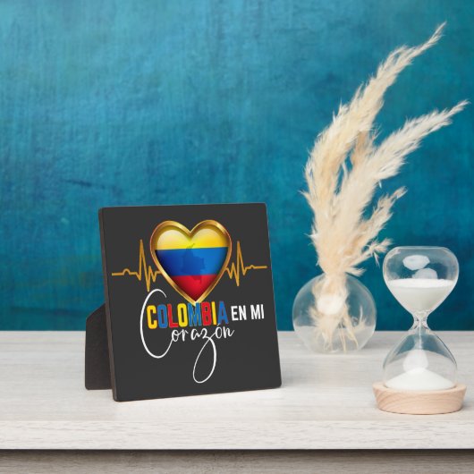 Colombia en mi Corazon Colombiaanse Pride Fotoplaat (Insitu)