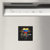 Colombia en mi Corazon Colombiaanse Pride Magneet (Insitu (Vaatwasser))