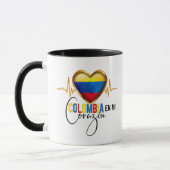 Colombia en mi Corazon Colombiaanse Pride Mok (Links)