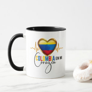 Colombia en mi Corazon Colombiaanse Pride Mok