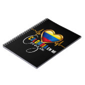 Colombia en mi Corazon Colombiaanse Pride Notitieboek (Linkerzijde)