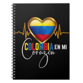 Colombia en mi Corazon Colombiaanse Pride Notitieboek (Voorkant)