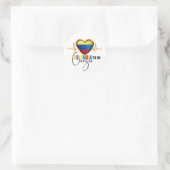 Colombia en mi Corazon Colombiaanse Pride Ronde Sticker (Tas)