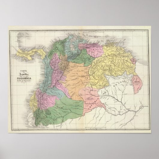 Colombia en Venezuela 2 Poster (Voorkant)