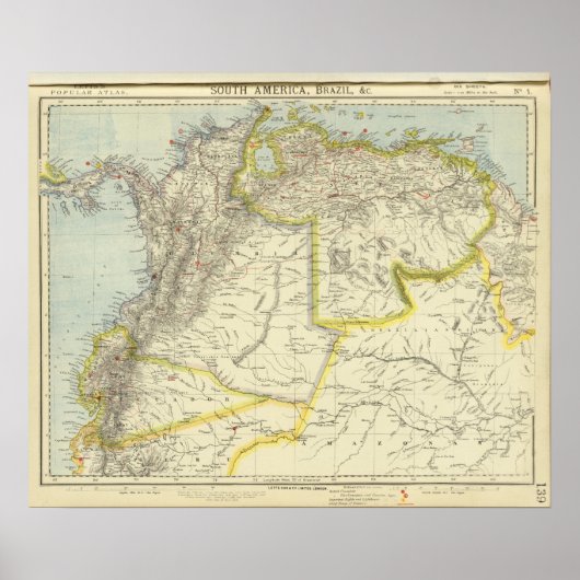 Colombia en Venezuela Poster (Voorkant)
