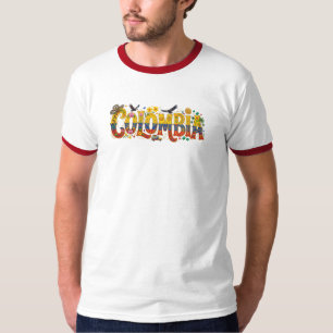 Colombia Erfgoed Levendige Tropische Cultuur, Koff T-shirt