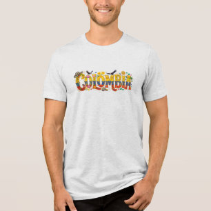 Colombia Erfgoed Levendige Tropische Cultuur, Koff Tri-Blend Shirt