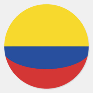 Colombia Fisheye Vlag Sticker