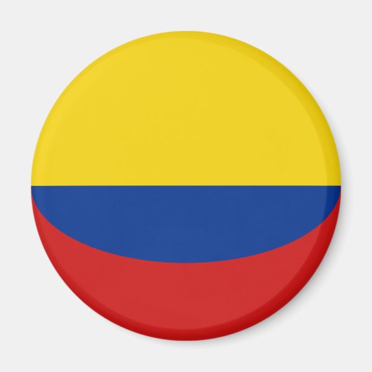 Colombia Fisheye Vlagmagneet Magneet (Voorkant)